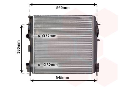 VAN WEZEL Radiaator,mootorijahutus 43002309